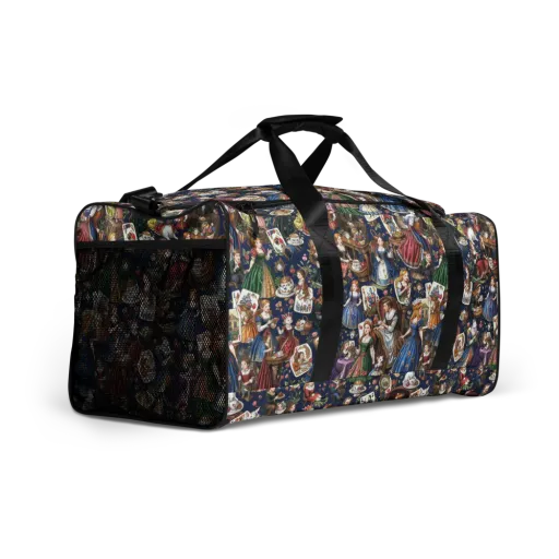 Wonderland Tea Society on a Duffle Bag