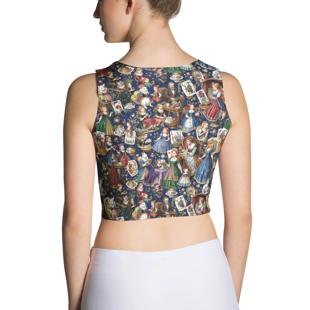 Wonderland Tea Society on Crop Top — Back