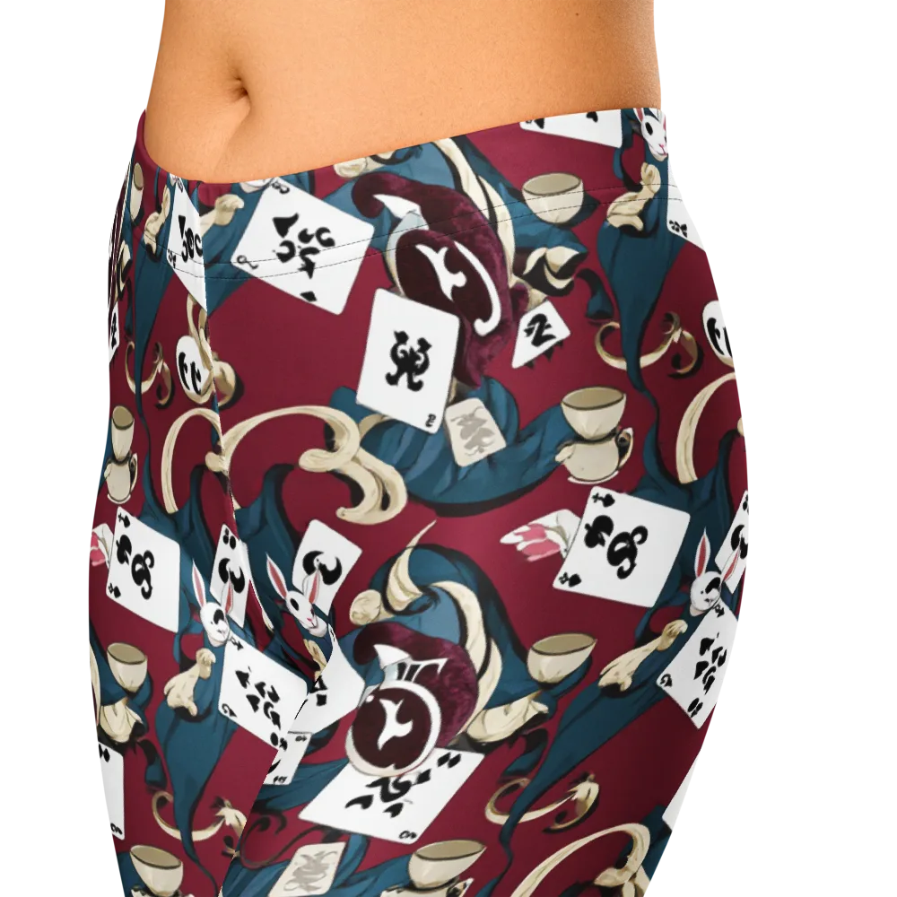 Rabbit Hat Trick on Capri Leggings — Zoomed-in