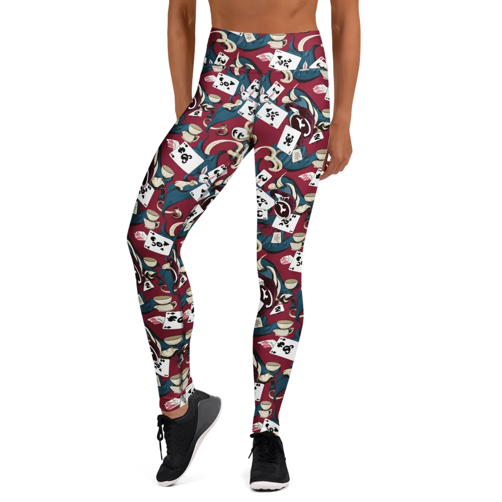 Rabbit Hat Trick on Yoga Leggings — Front