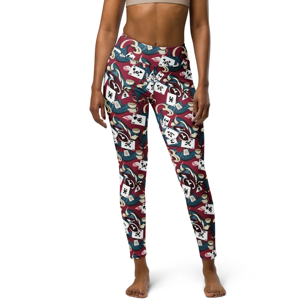 Rabbit Hat Trick on Yoga Leggings — Front