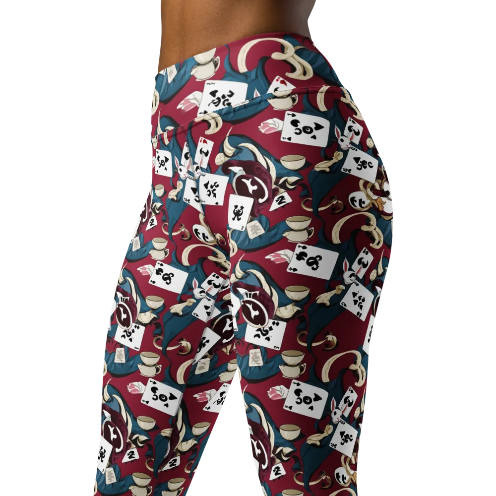 Rabbit Hat Trick on Yoga Leggings — Left Front