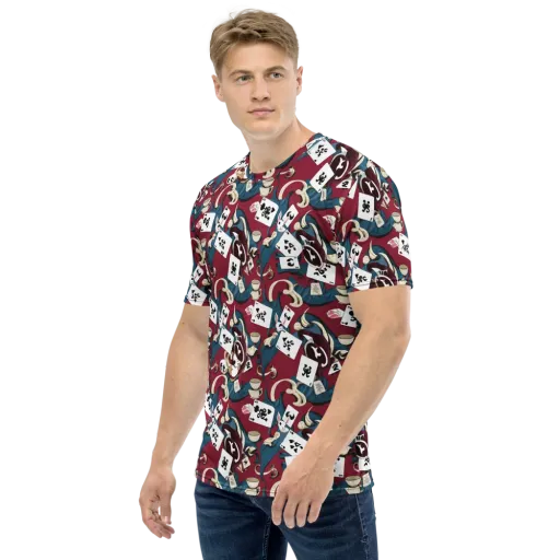 Rabbit Hat Trick on a Men's Crew Neck T-Shirt