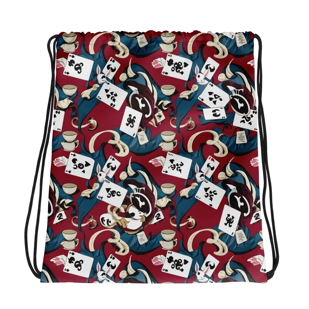 Rabbit Hat Trick on Drawstring Bag — Photo