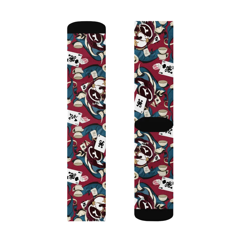 Rabbit Hat Trick on Socks — Right Sock