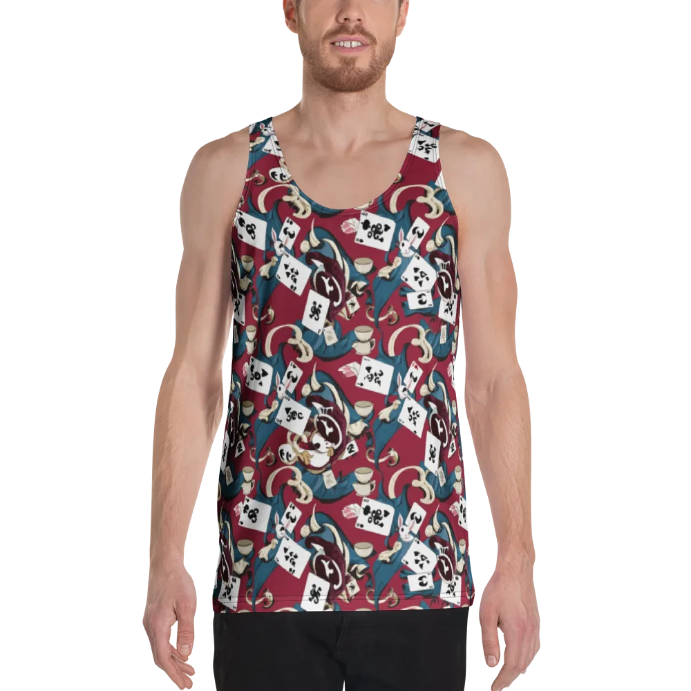 Rabbit Hat Trick on Men's Tank Top — Front