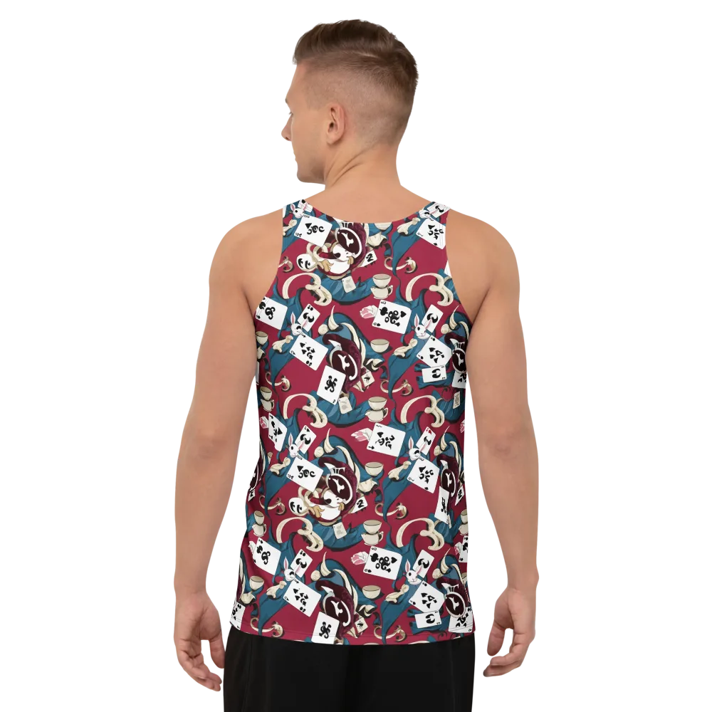 Rabbit Hat Trick on Men's Tank Top — Back