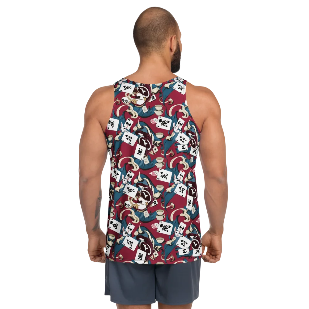 Rabbit Hat Trick on Men's Tank Top — Back