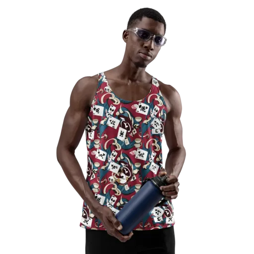 Rabbit Hat Trick on a Men's Tank Top