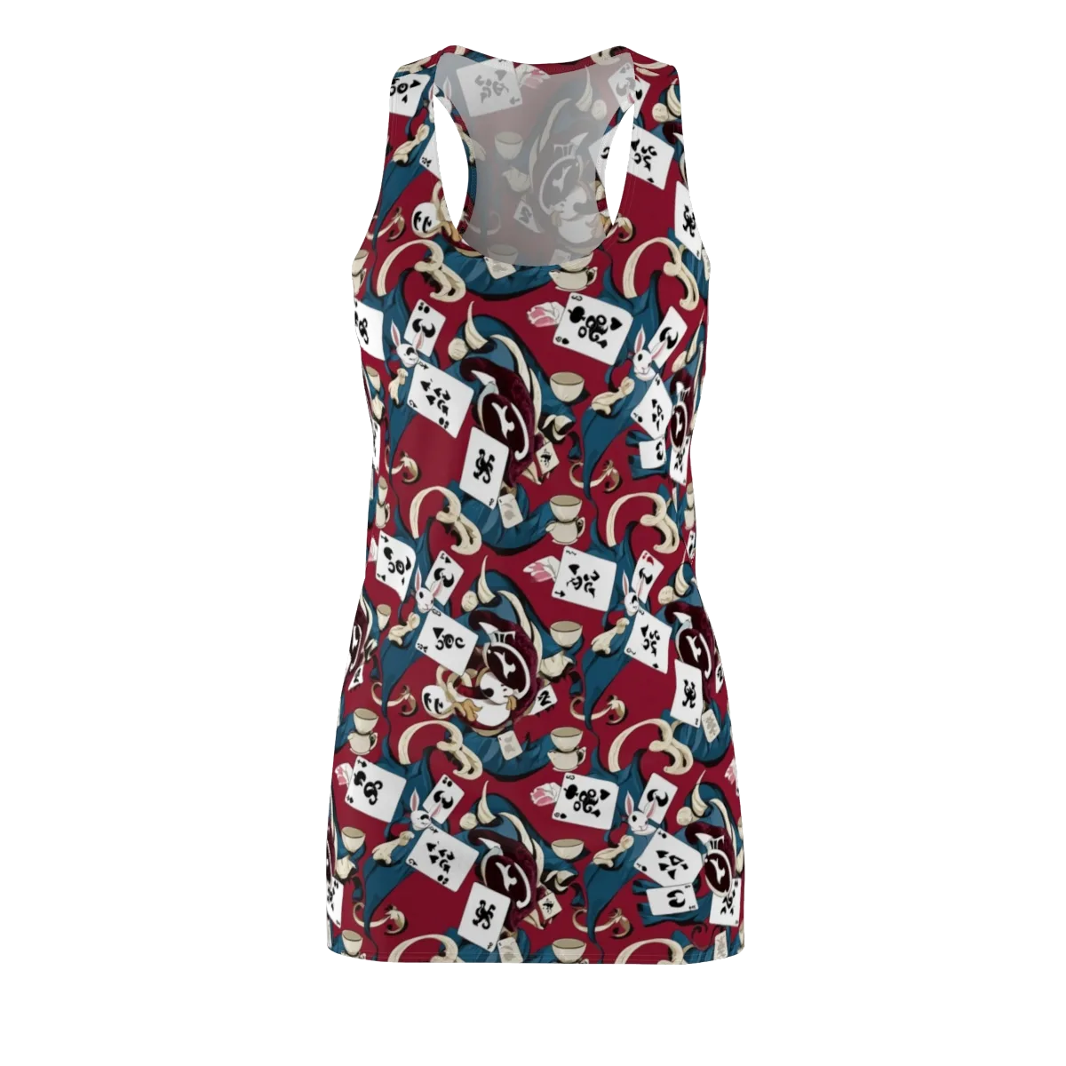 Rabbit Hat Trick on Racerback Dress — Front