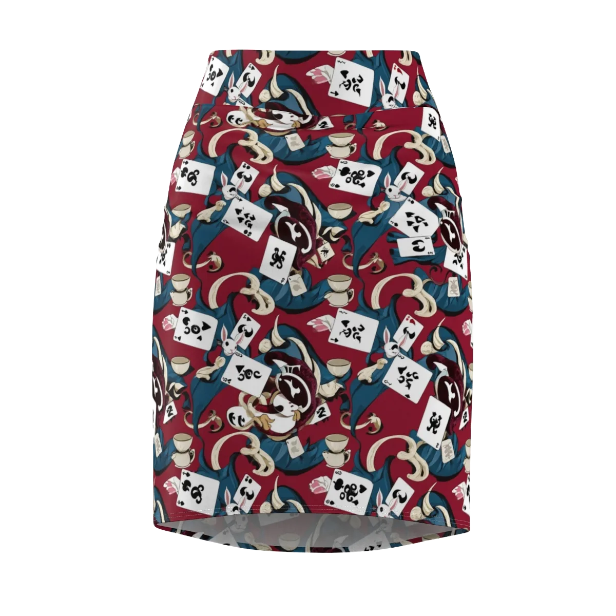 Rabbit Hat Trick on Pencil Skirt — Front