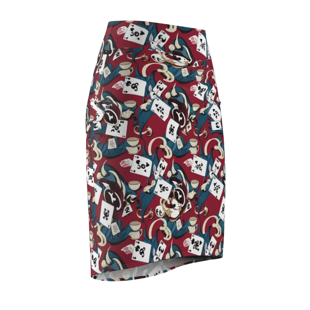 Rabbit Hat Trick on Pencil Skirt — Front Side