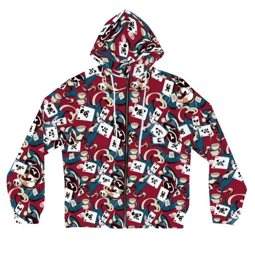 Rabbit Hat Trick on a Women's Full-Zip Hoodie
