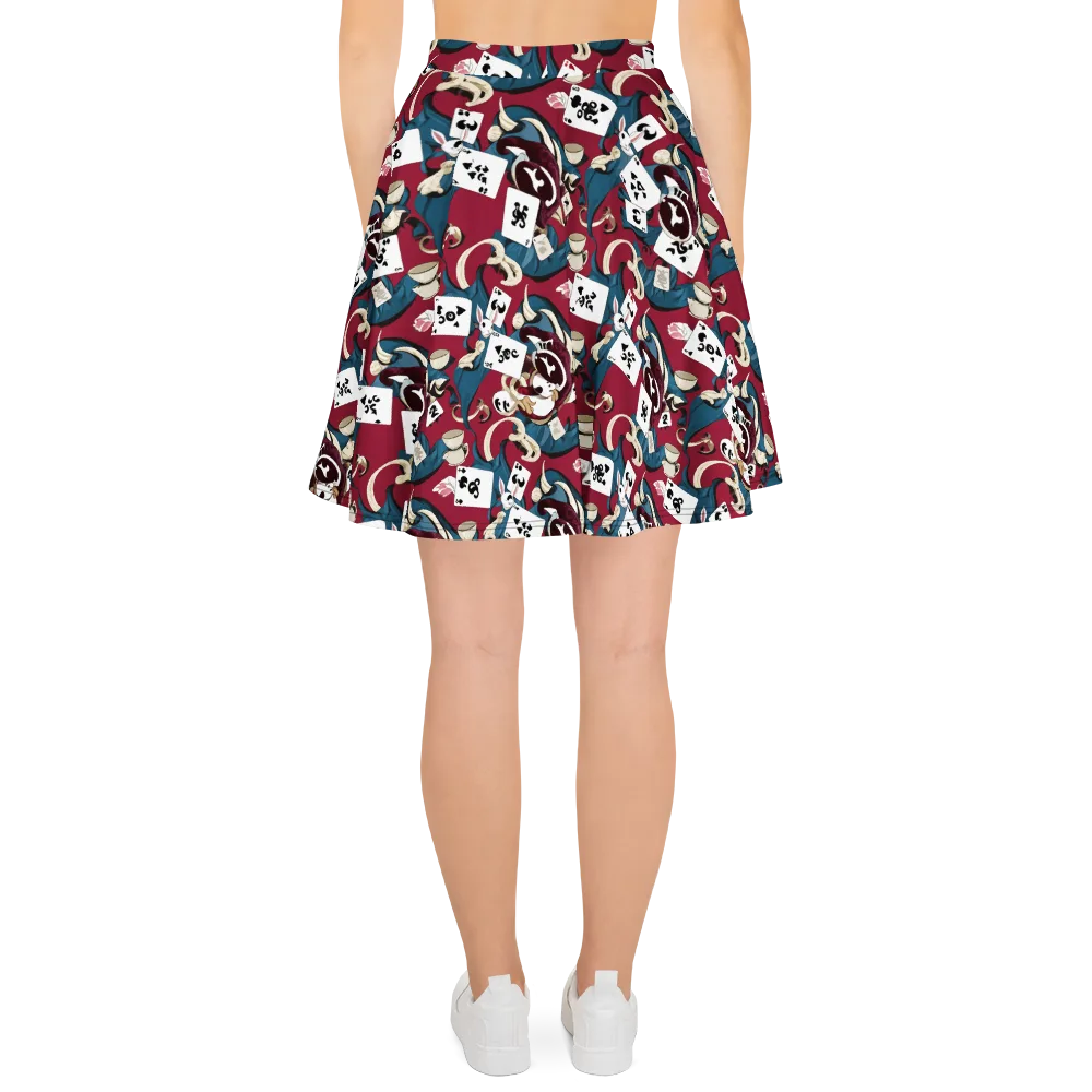 Rabbit Hat Trick on Skater Skirt — Back