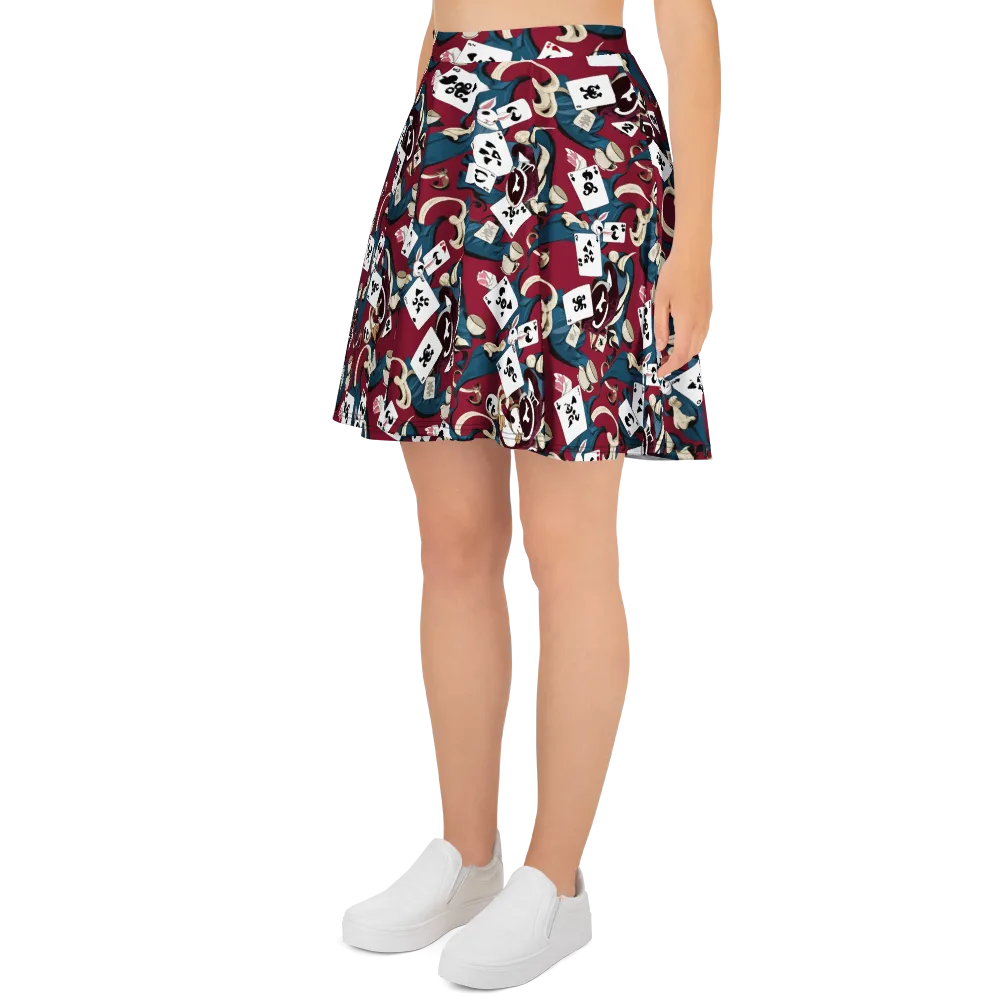 Rabbit Hat Trick on Skater Skirt — Left