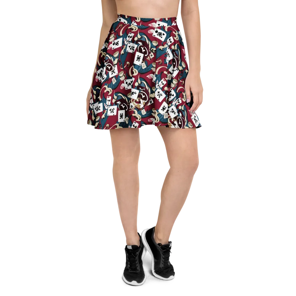 Rabbit Hat Trick on Skater Skirt — Front