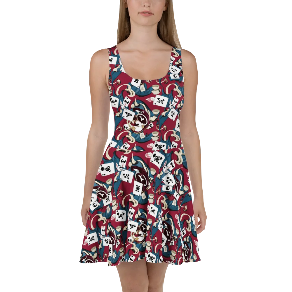Rabbit Hat Trick on Skater Dress — Front