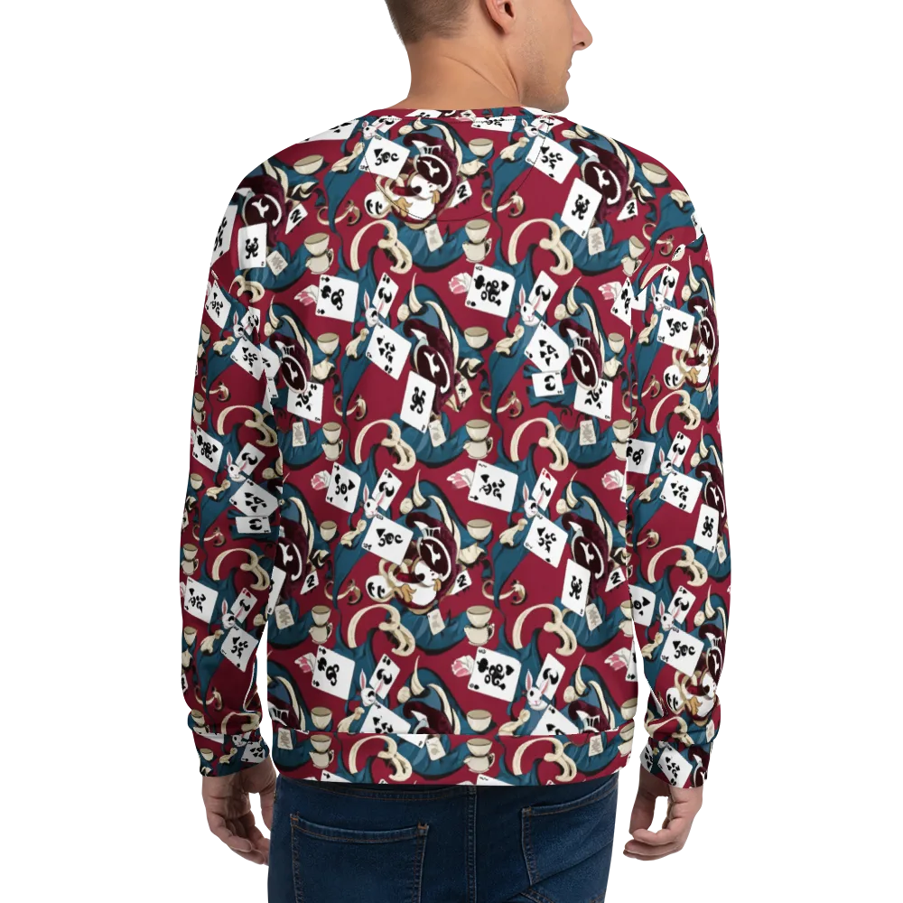Rabbit Hat Trick on Sweatshirt — Back