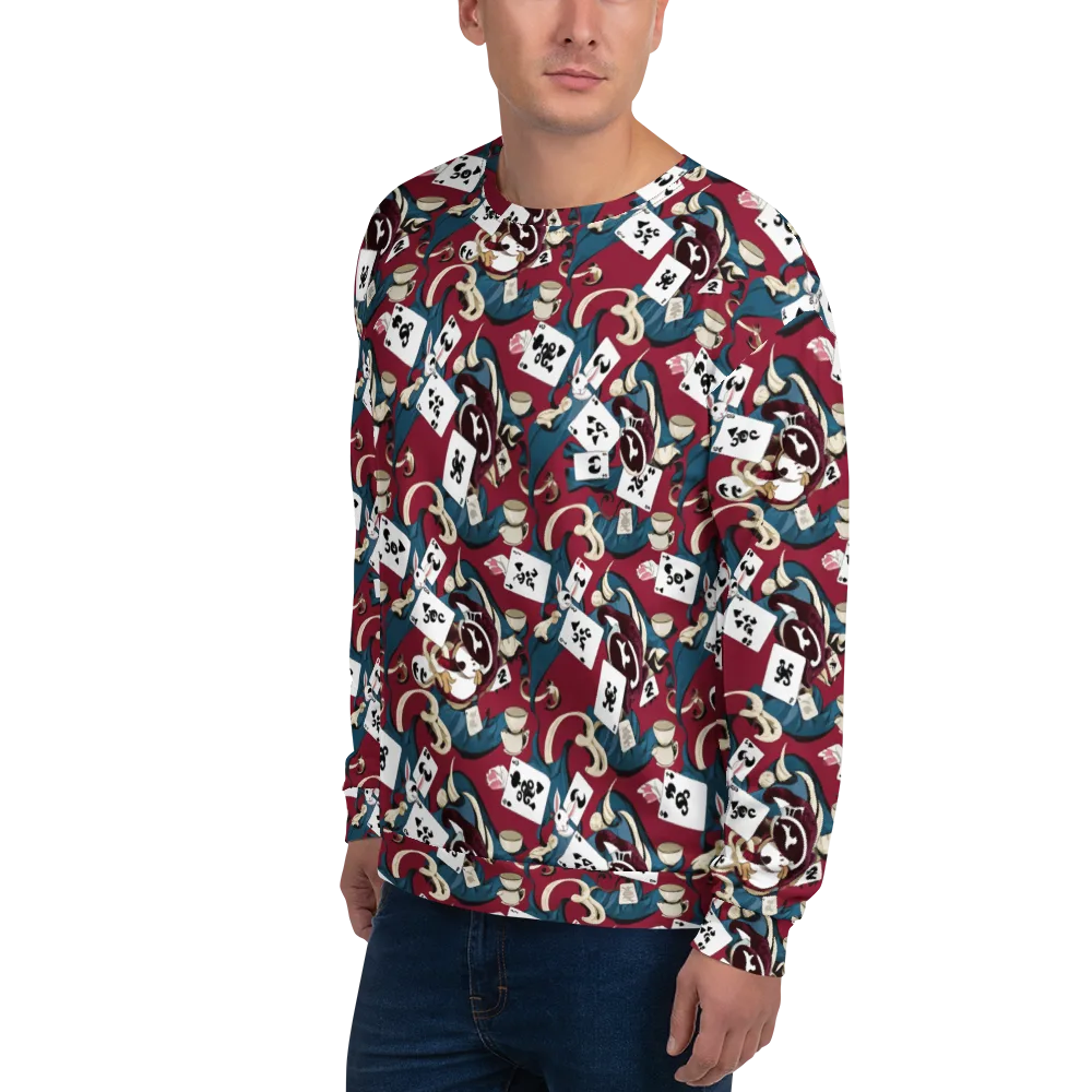 Rabbit Hat Trick on Sweatshirt — Left Front