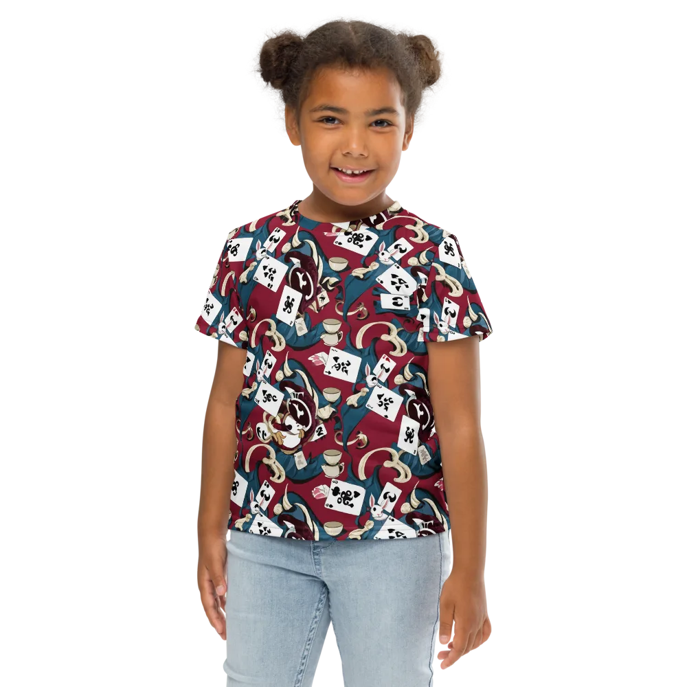 Rabbit Hat Trick on Kids Crew Neck T-Shirt — Front