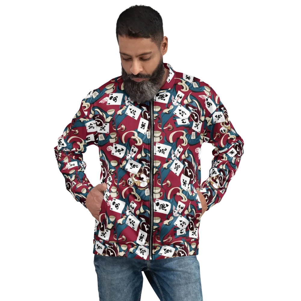 Rabbit Hat Trick on Bomber Jacket — Front