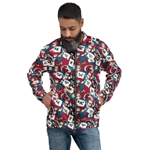 Rabbit Hat Trick on a Bomber Jacket