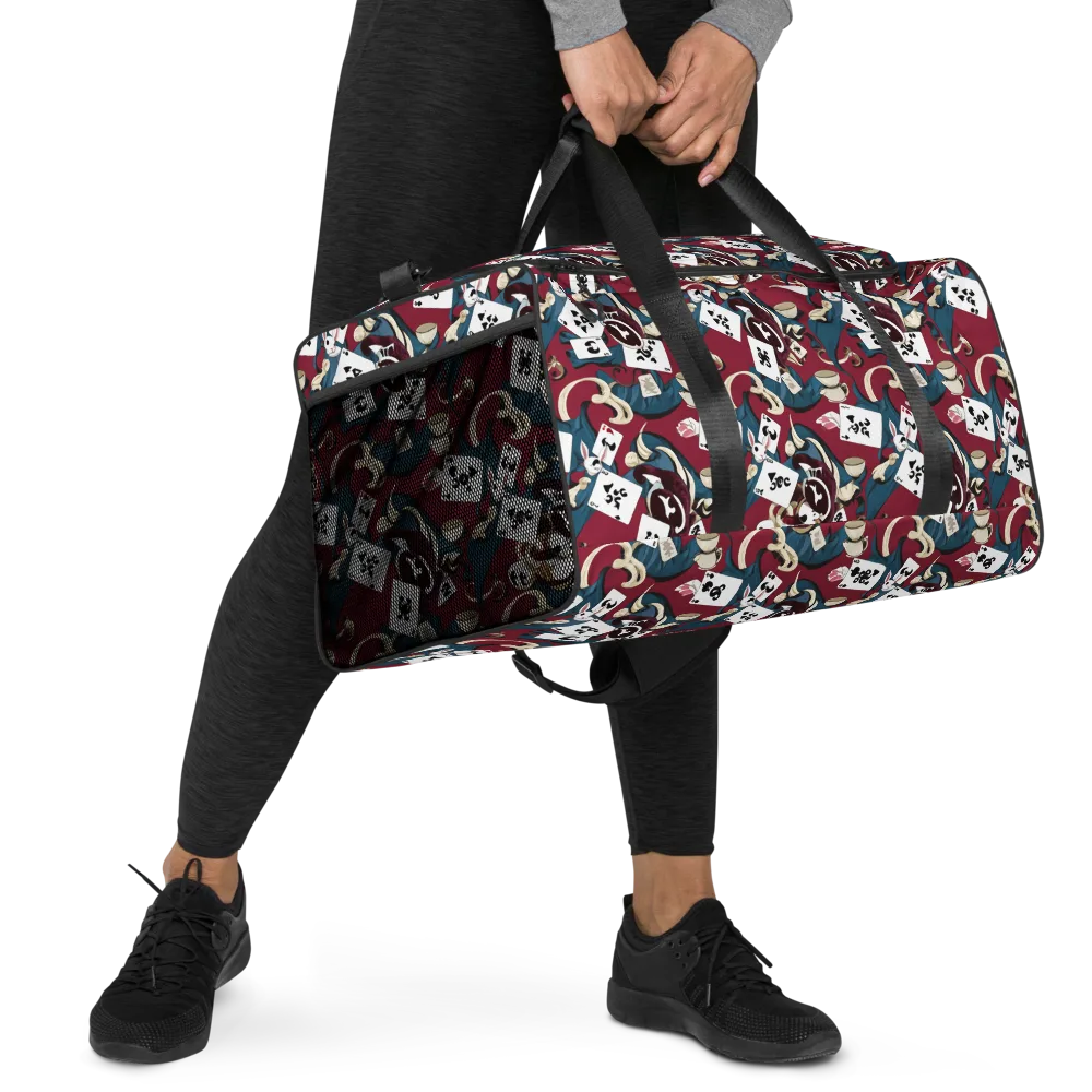 Rabbit Hat Trick on Duffle Bag — Right Front