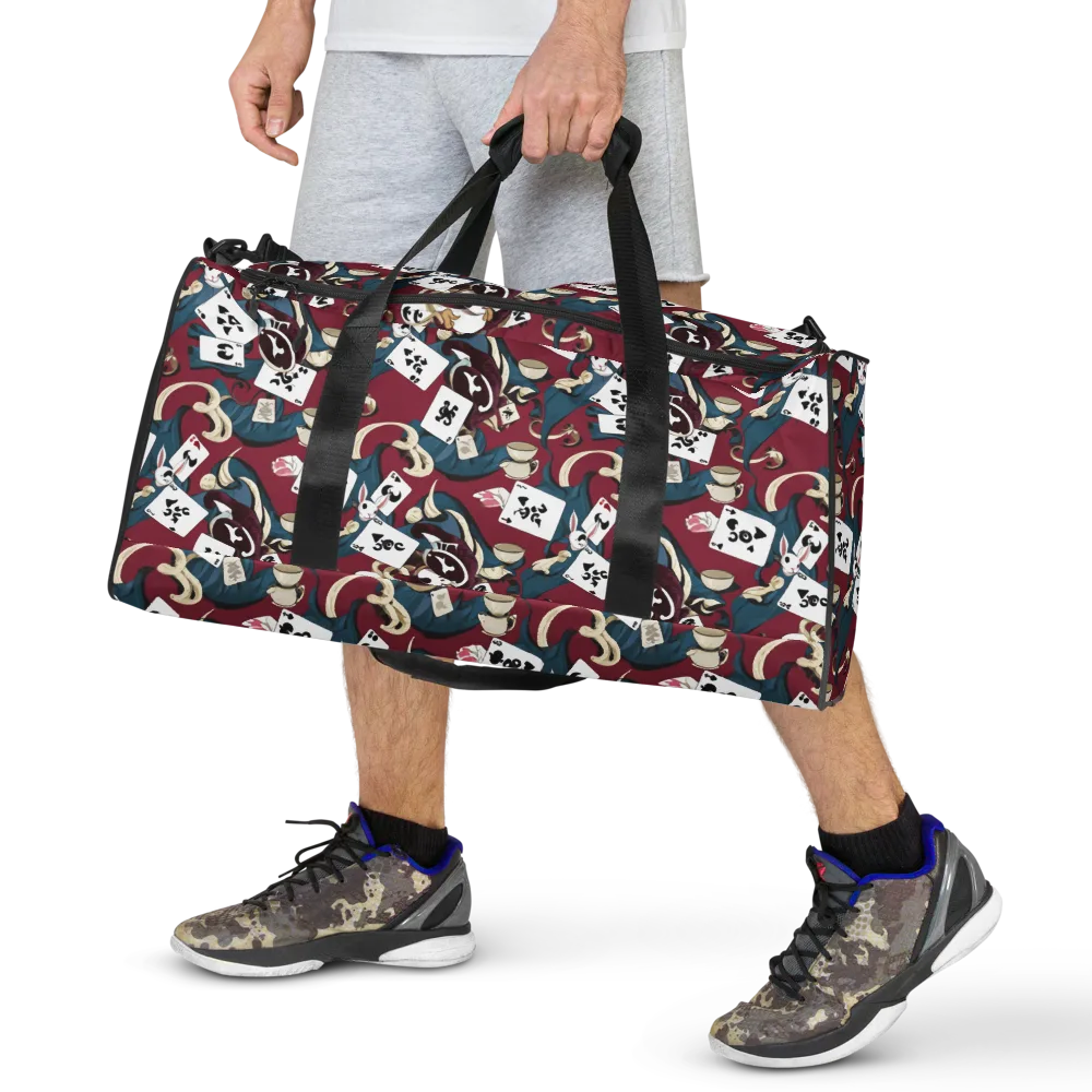Rabbit Hat Trick on Duffle Bag — Front
