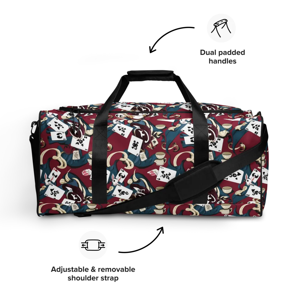 Rabbit Hat Trick on Duffle Bag — Front