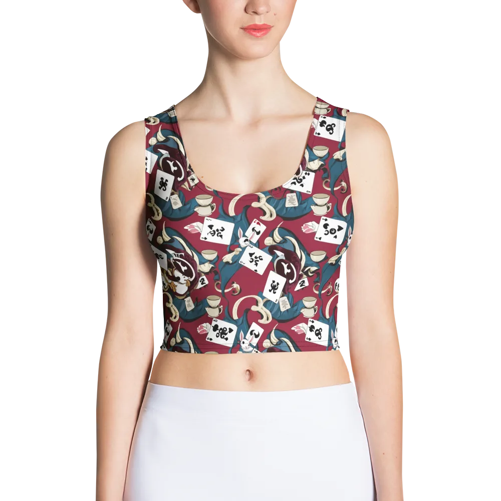 Rabbit Hat Trick on Crop Top — Front