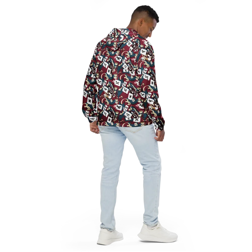Rabbit Hat Trick on Men's Windbreaker — Back