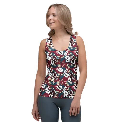 Rabbit Hat Trick on a Women's Tank Top