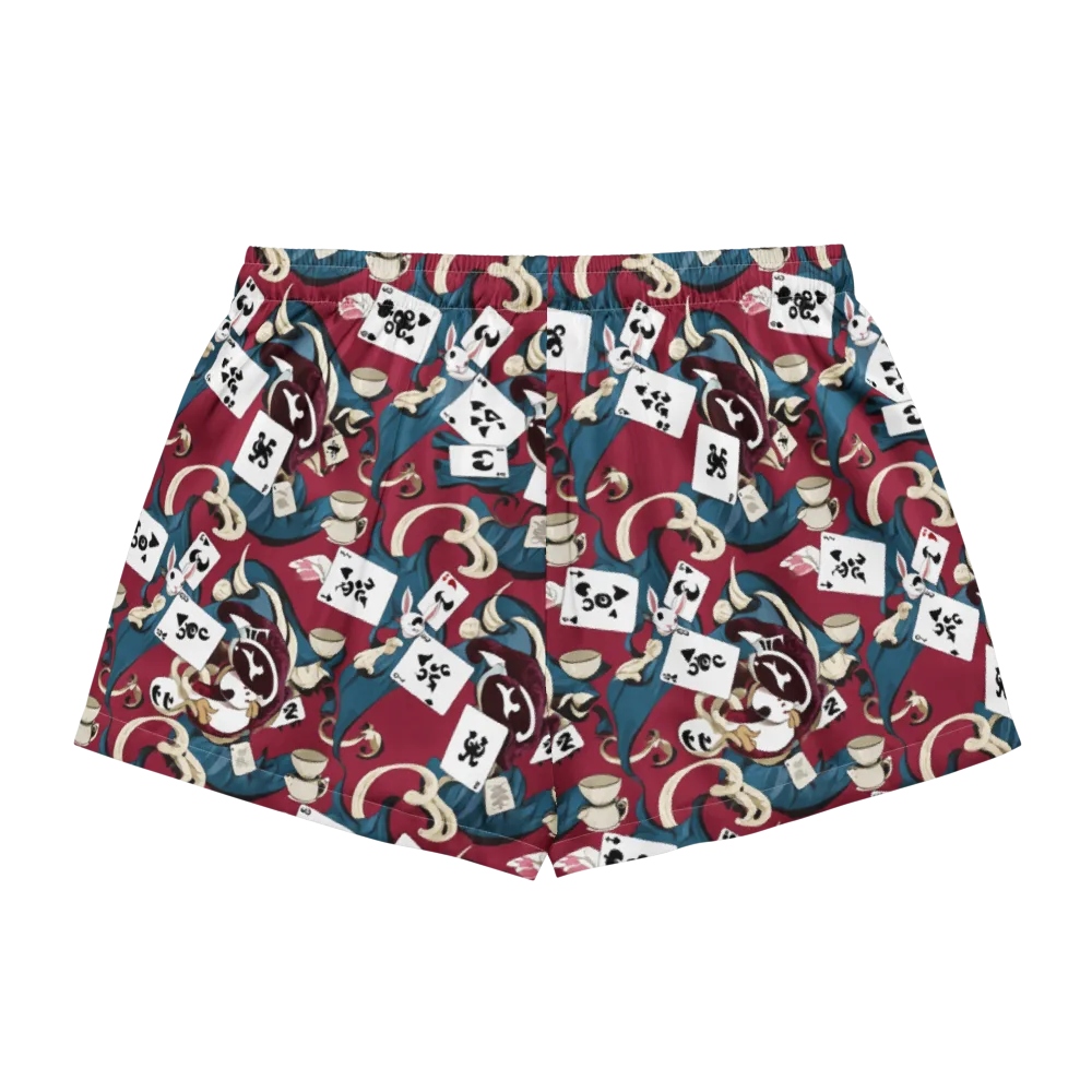 Rabbit Hat Trick on Women's Pajama Shorts — Back