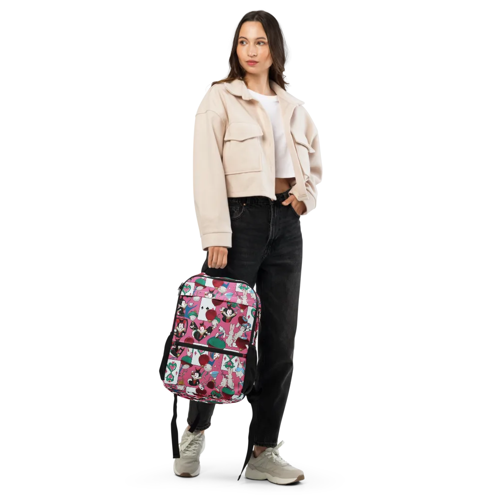 Wonderland Shuffle on Utility Backpack — Front