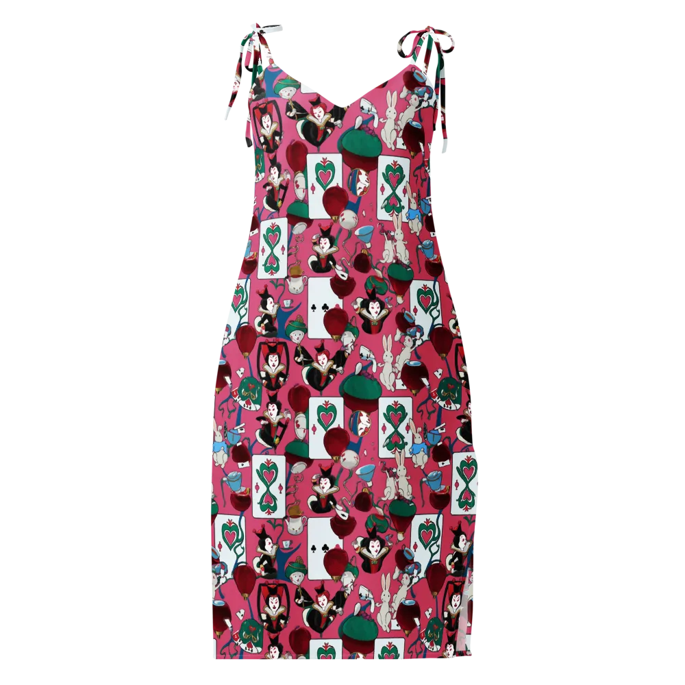 Wonderland Shuffle on Slip Dress — Front