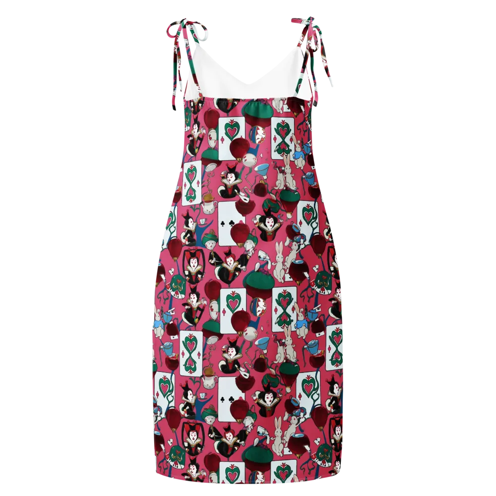 Wonderland Shuffle on Slip Dress — Back