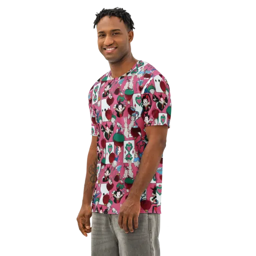 Wonderland Shuffle on a Men's Cotton Crew Neck T-Shirt
