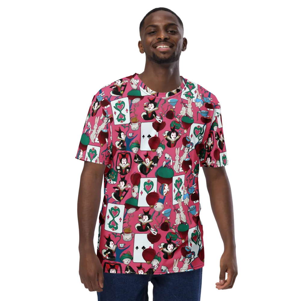 Wonderland Shuffle on Men's Crew Neck T-Shirt — Front