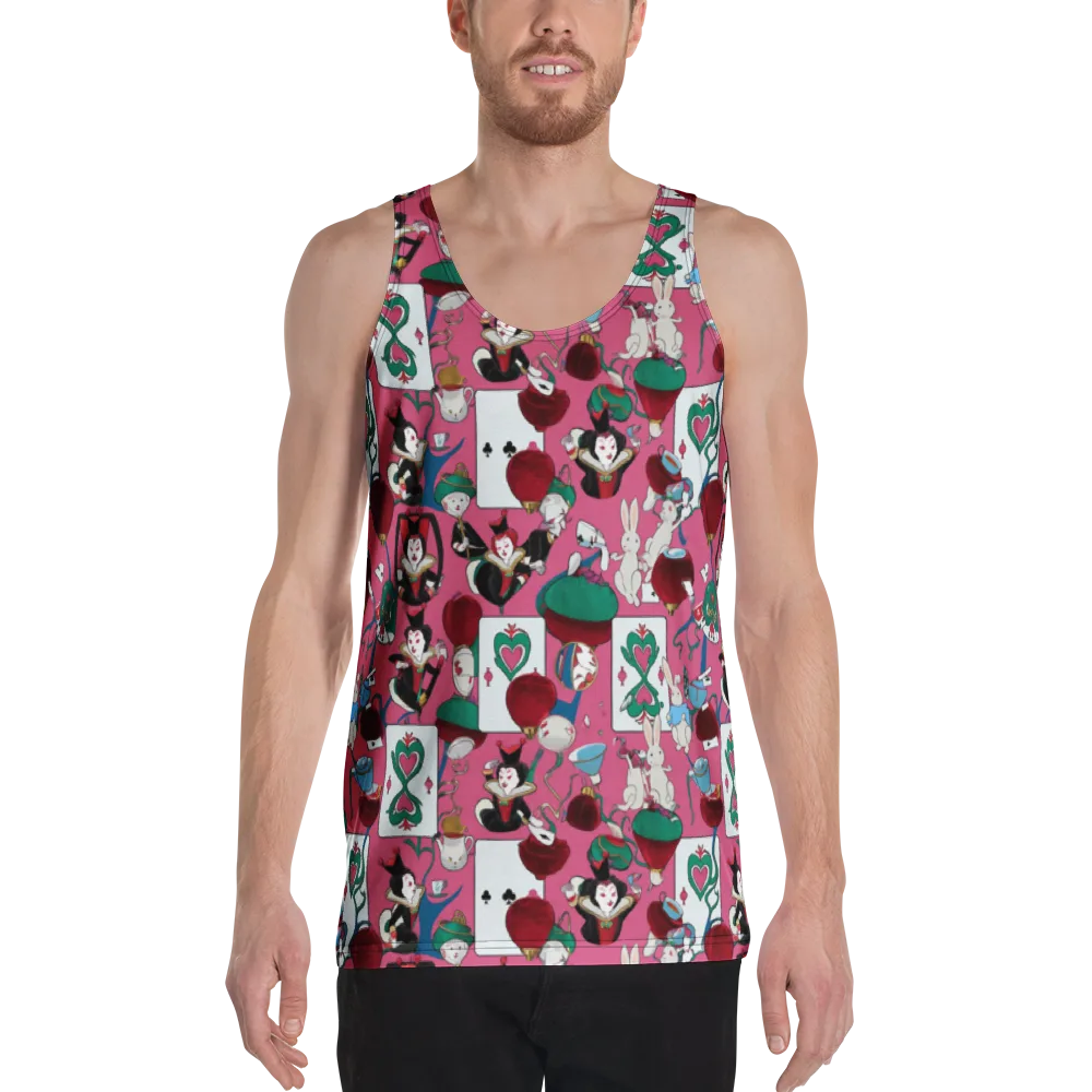 Wonderland Shuffle on Men's Tank Top — Front