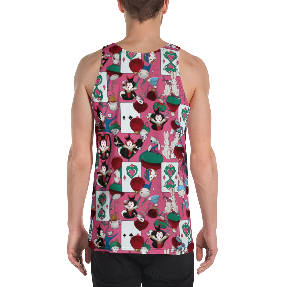 Wonderland Shuffle on Men's Tank Top — Back