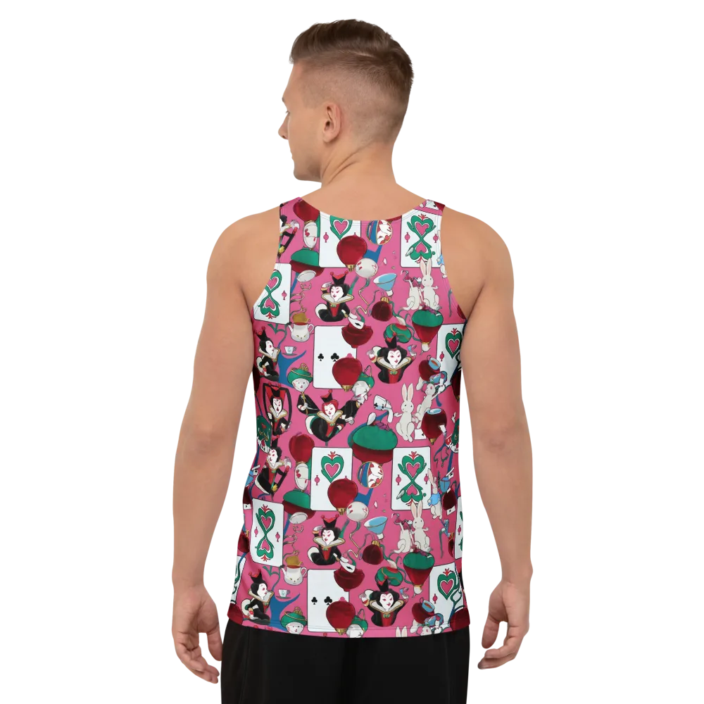 Wonderland Shuffle on Men's Tank Top — Back