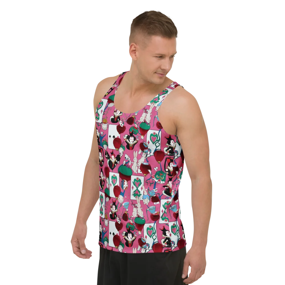 Wonderland Shuffle on Men's Tank Top — Left Front