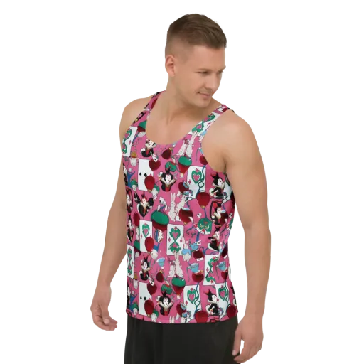 Wonderland Shuffle on a Men's Tank Top