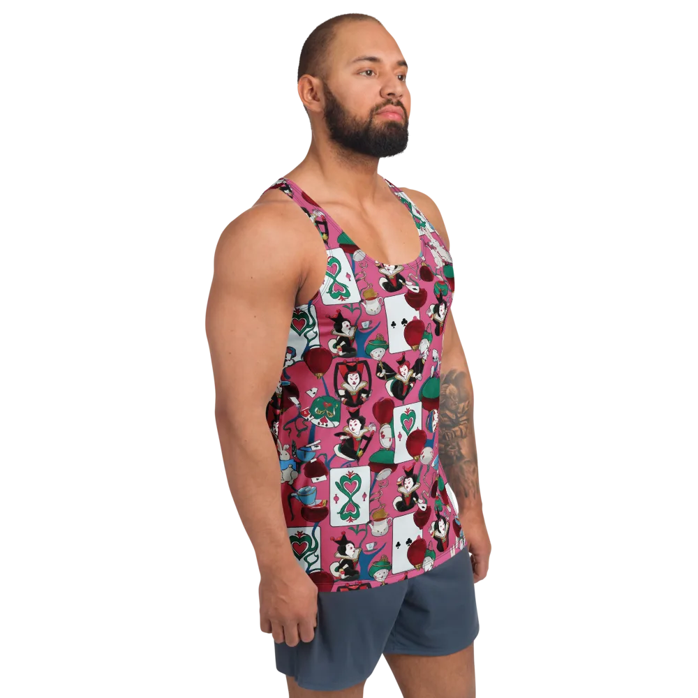 Wonderland Shuffle on Men's Tank Top — Right Front