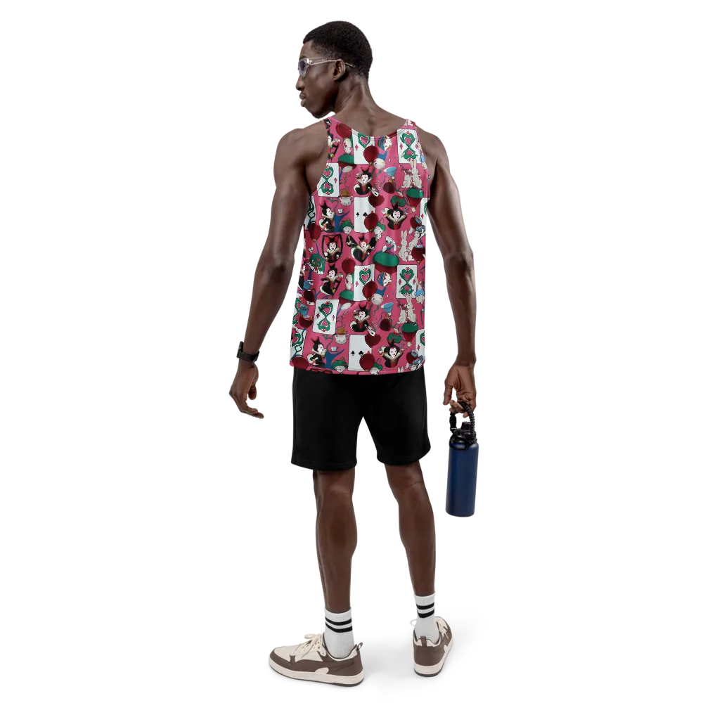 Wonderland Shuffle on Men's Tank Top — Back