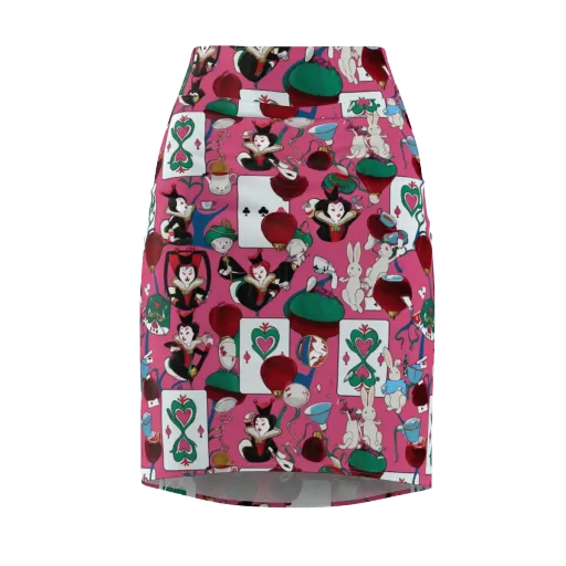 Wonderland Shuffle on a Pencil Skirt