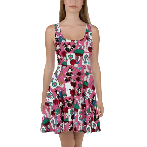 Wonderland Shuffle on a Skater Dress