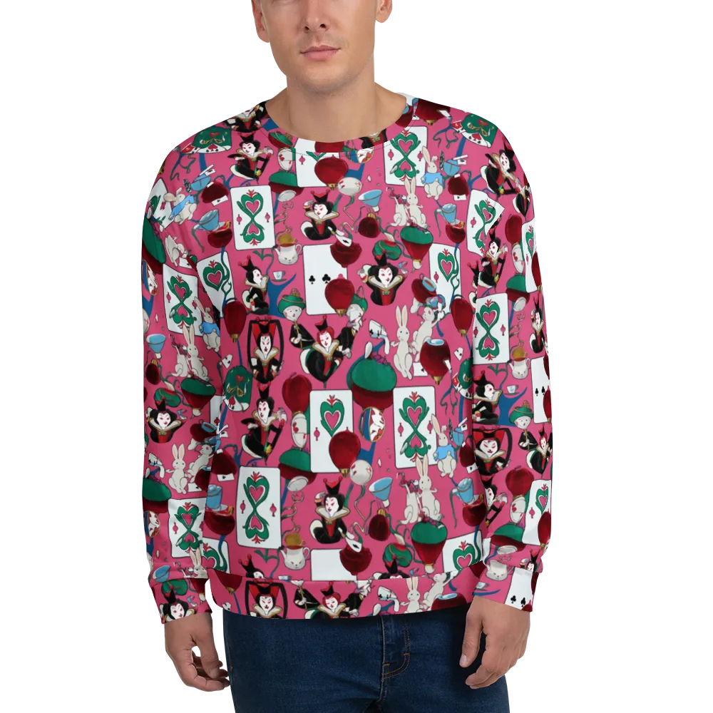 Wonderland Shuffle on Sweatshirt — Front
