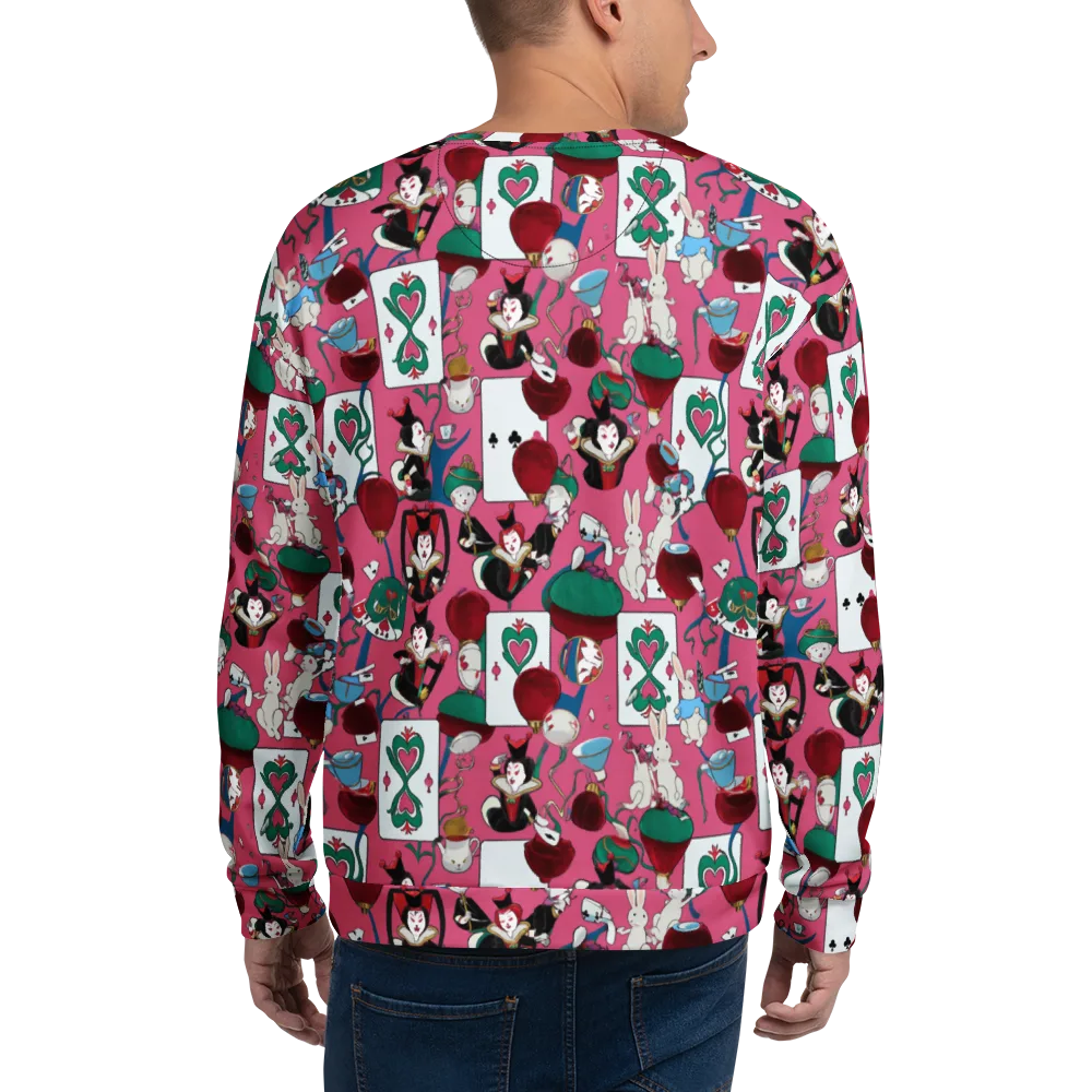 Wonderland Shuffle on Sweatshirt — Back