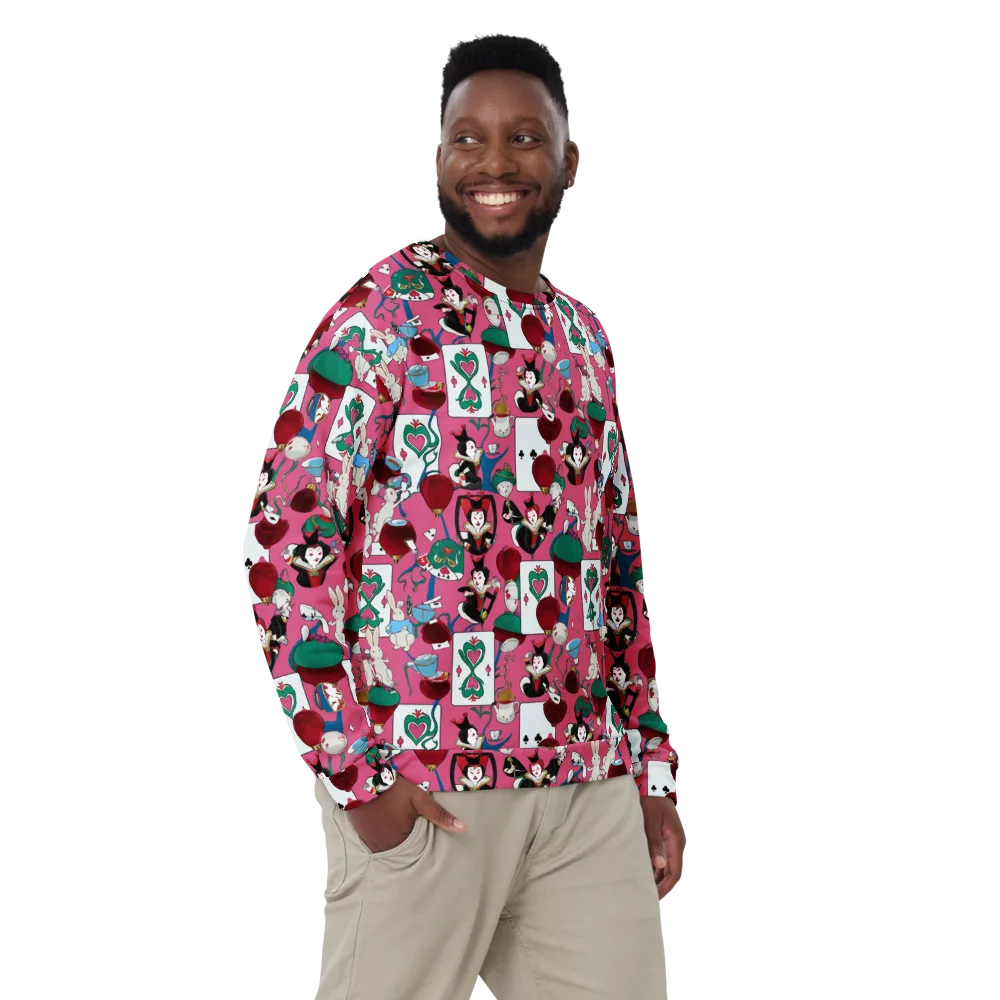 Wonderland Shuffle on Sweatshirt — Front